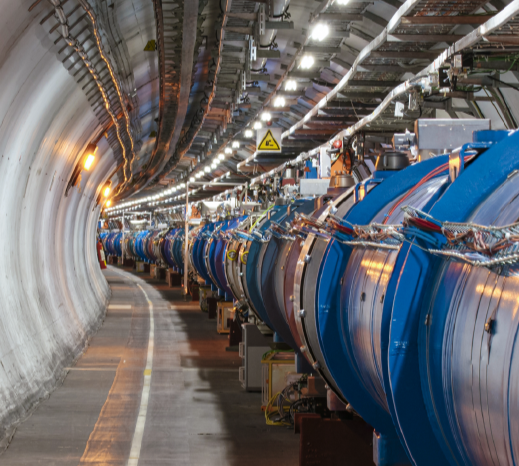 A photo of the underground ATLAS detector at CERN in Switzerland