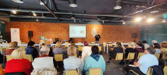 Teacher training in a seminar room