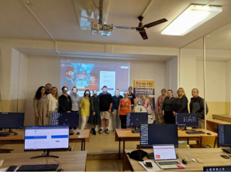 A workshop group photo