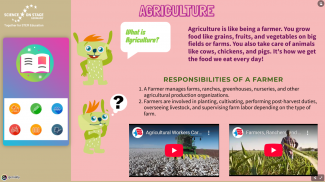 screenshot of an interactive presentation about careers in agriculture