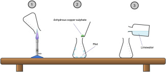 Combustion of methane experiment